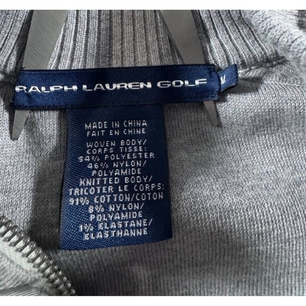 Ralph Lauren Golf Womens Grey Hybrid Full Zip Vest Knit Mixed Media - Picture 2 of 7